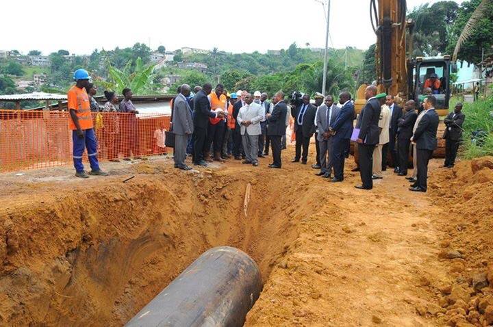 «  Plus d’eau enfin disponible dans Libreville et ses environs ».